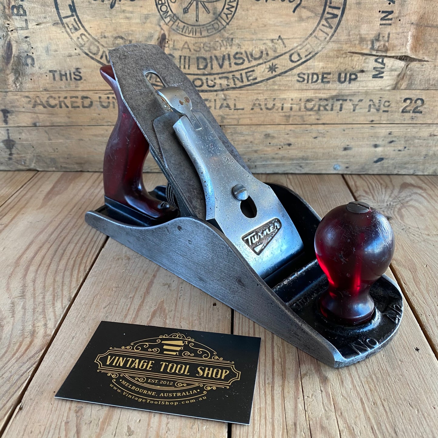 SOLD SCARCE! Vintage Australian TURNER No.4 1/2 smoothing PLANE T7318