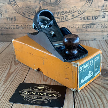 SOLD T9616 Vintage STANLEY Australia No.220 BLOCK PLANE original Box