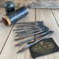 SOLD Vintage set of 11 GIMLET BITS drill bits IOB T1035