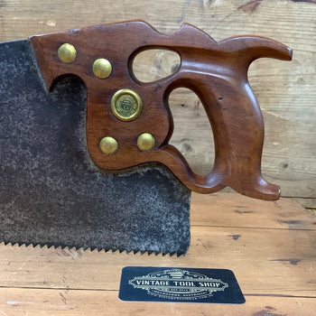 SOLD S438 Vintage SHARP! Premium Quality HENRY DISSTON finer RIP SAW