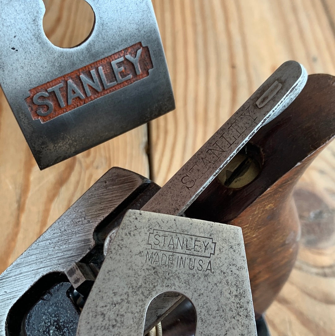 SOLD i57 Antique STANLEY USA No.2 PLANE Rosewood handles