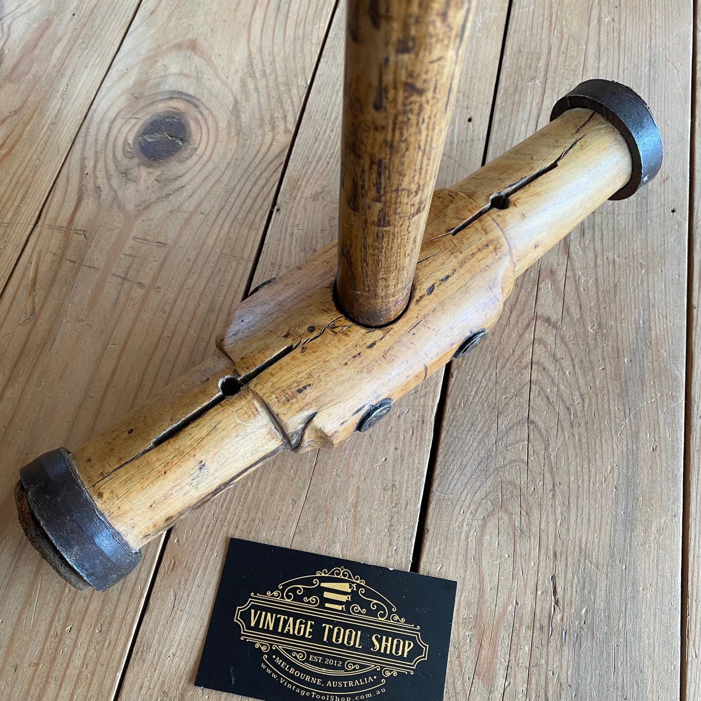 SOLD Antique CAULKING MALLET shipwright tool T7568