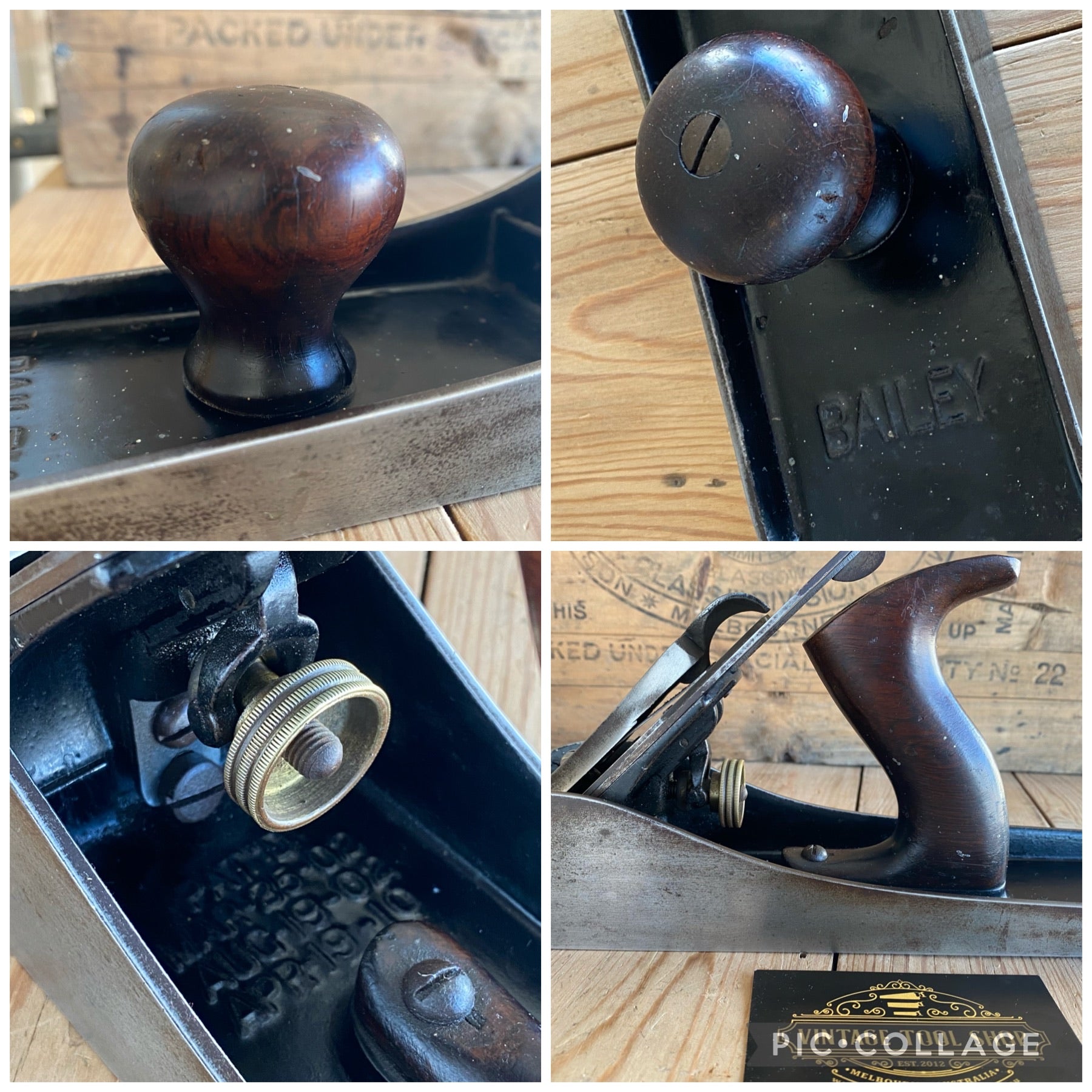 SOLD Vintage STANLEY USA No.7 Type 11 jointer PLANE Rosewood