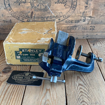 SOLD T9781 Vintage small STANLEY USA “Victor Vise” No.742 Sweetheart VICE IOB