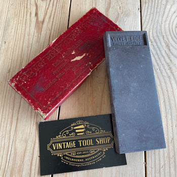 SOLD Vintage VELVET EDGE USA barber razor HONE stone IOB A72