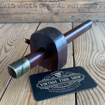 SOLD T9488 Vintage Rosewood BRASS Mortise SLITTING GAUGE