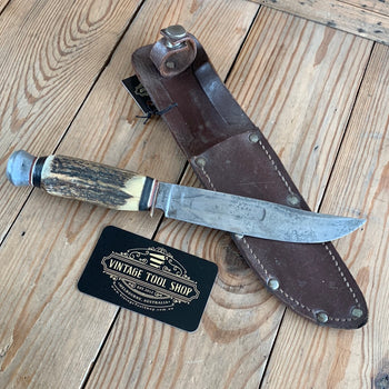 SOLD T9602 Vintage GERMAN carbon steel BOWIE hunting KNIFE