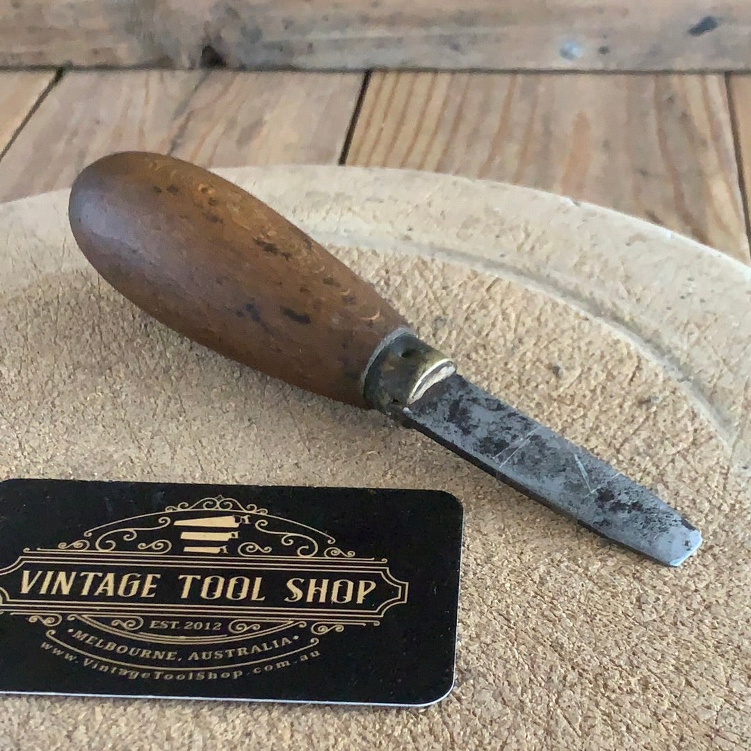 SOLD Vintage wooden handled OYSTER KNIFE T8693