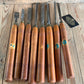 SOLD Z17-23 Vintage 8x Robert SORBY lathe turning chisels