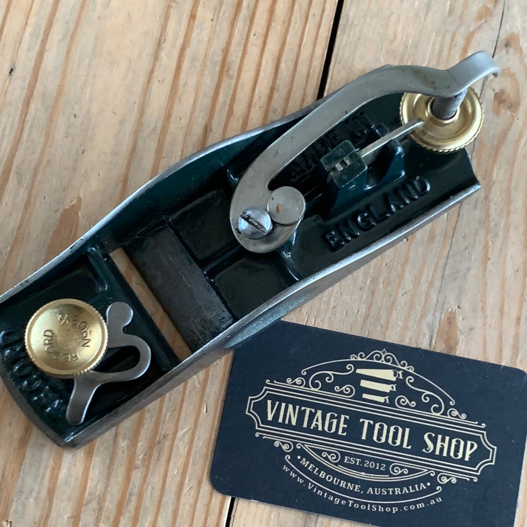 SOLD D981 Vintage RECORD England No.09 1/2 Block PLANE