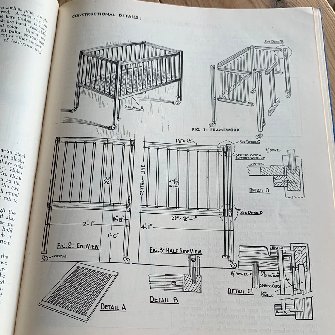 SOLD BO26 Vintage 1940s The HANDYMAN’S COMPLETE CARPENTRY GUIDE by A. Waugh building woodwork tools BOOK