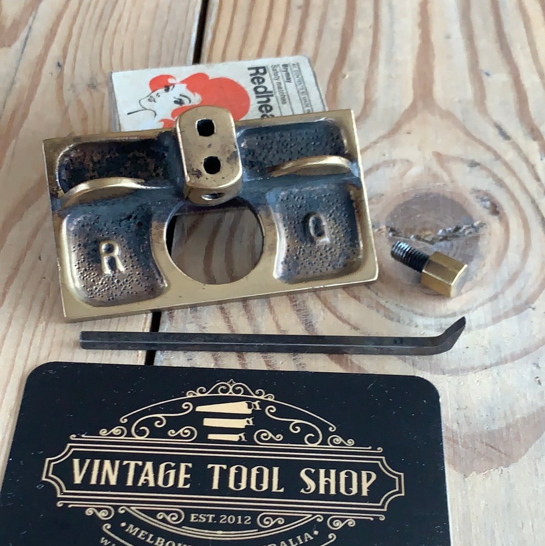 SOLD Vintage mini brass ROUTER PLANE T8947