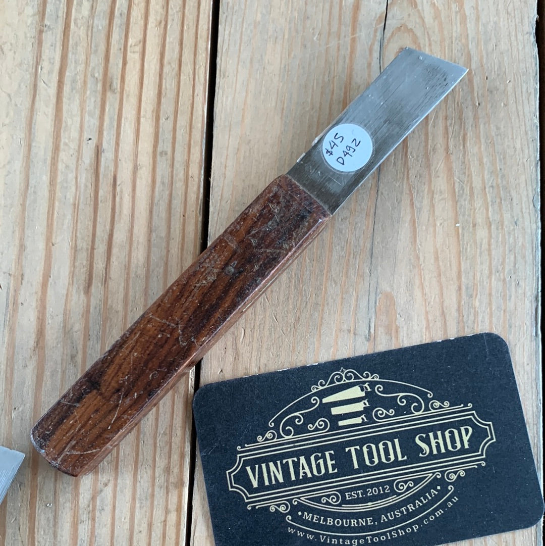 SOLD D490-D499 Vintage 1x Rosewood & hardwood handled MARKING KNIFE