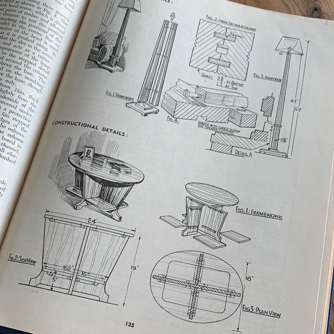 SOLD BO26 Vintage 1940s The HANDYMAN’S COMPLETE CARPENTRY GUIDE by A. Waugh building woodwork tools BOOK