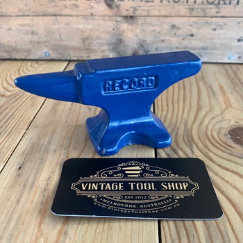 SOLD Vintage RECORD England small blue ANVIL T4090