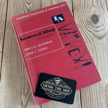 SOLD BO57 Vintage 1956 GENERAL SHOP 2nd edition by Chris H. Groneman & John L. Feirer BOOK