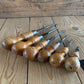 SOLD T8654 Vintage mix set of 6 x English Cabinet SCREWDRIVERS