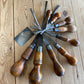 SOLD Vintage mix set of 9x English & Scottish cabinetmakers SCREWDRIVERS T10007