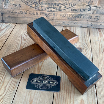 SOLD D156 Vintage BLACK CHARNLEY Forest England Charnwood SHARPENING STONE Hone IOB