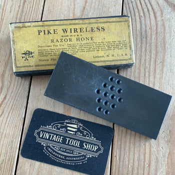 SOLD T508 Vintage PIKE WIRELESS barber razor HONE