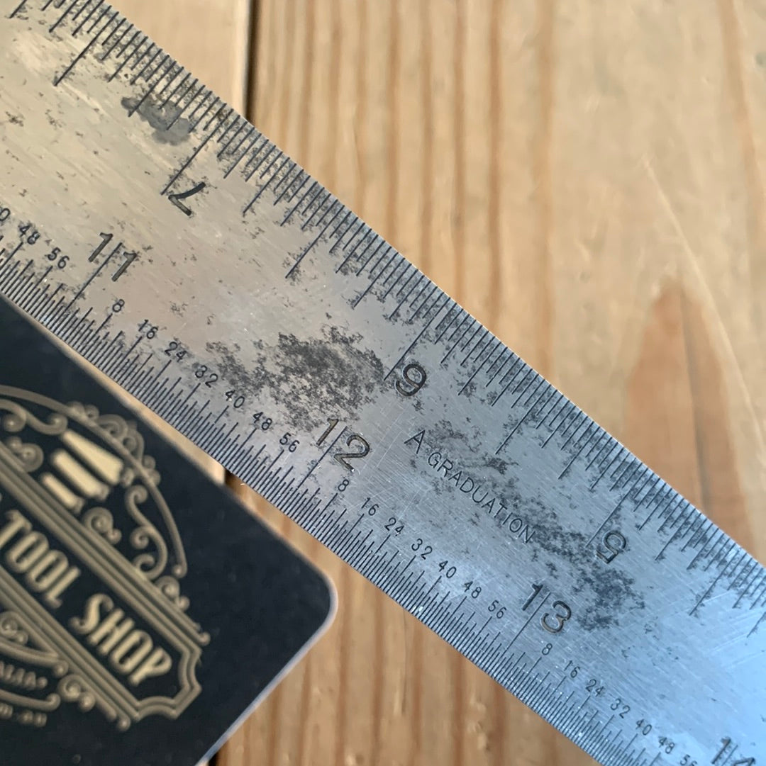 SOLD N220 Vintage MOORE & WRIGHT & L.S. STARRETT England PROTRACTOR ruler level square