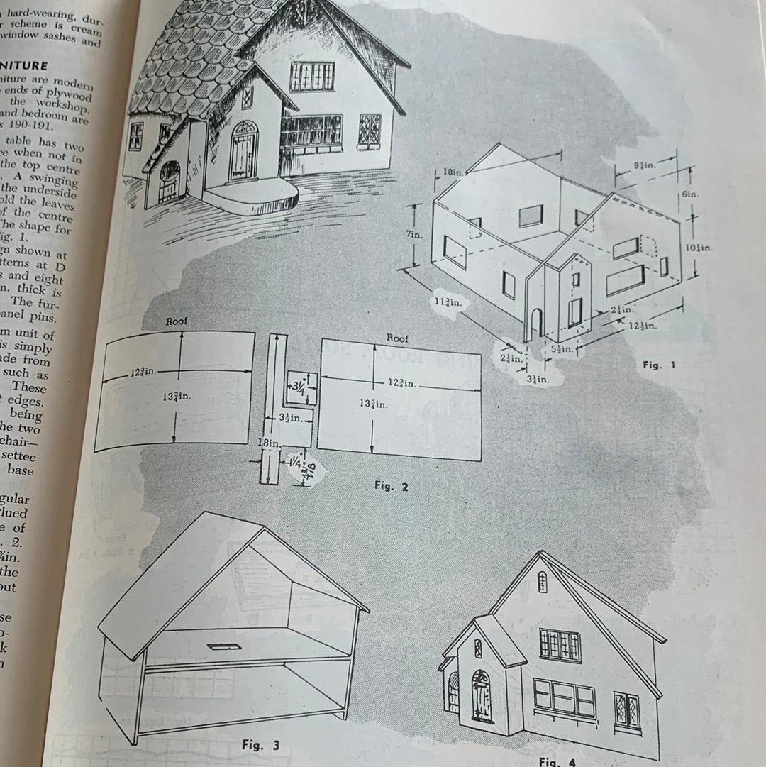 SOLD BO26 Vintage 1940s The HANDYMAN’S COMPLETE CARPENTRY GUIDE by A. Waugh building woodwork tools BOOK