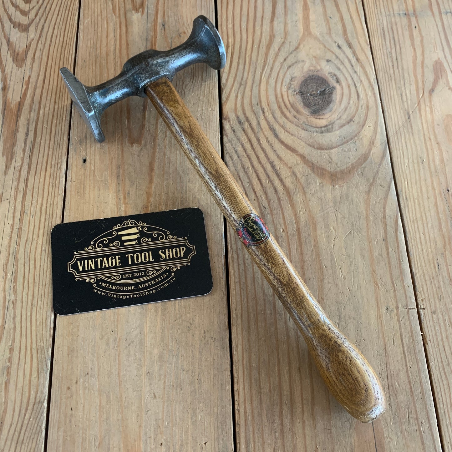 SOLD T9674 Vintage Metalworking PLANISHING HAMMER