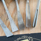 SOLD T10050 Vintage set of 5x Carving CHISELS