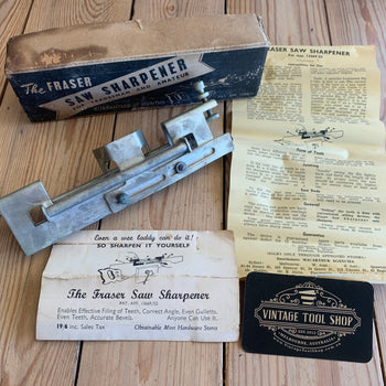 SOLD Vintage FRASER SAW SHARPENER made in Preston Melbourne IOB T2702