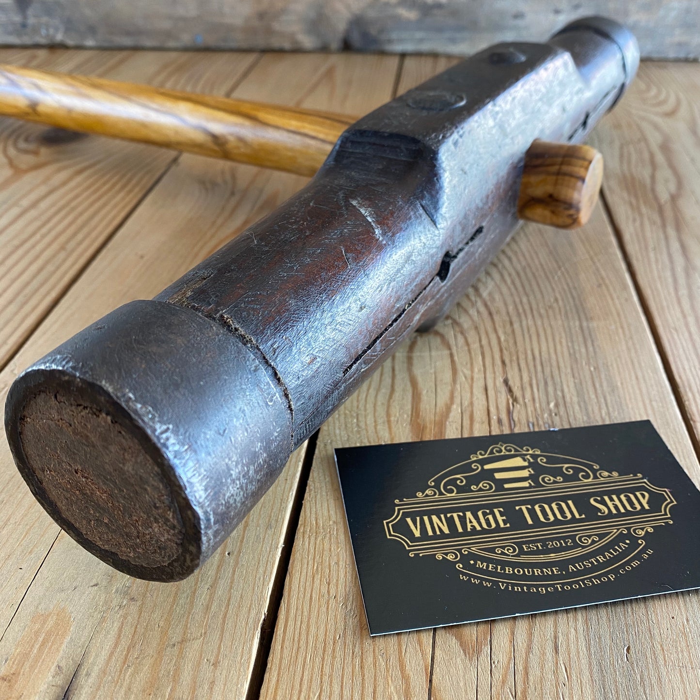 SOLD Antique CAULKING MALLET shipwright tool T5789