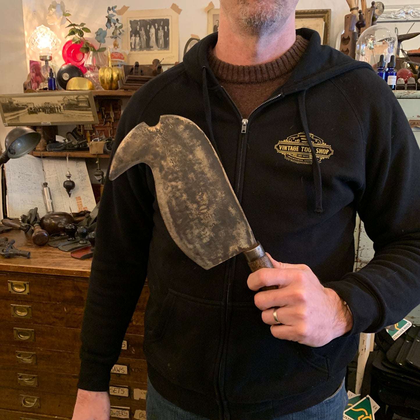 SOLD D287 Antique FRENCH Ckolet BILLHOOK