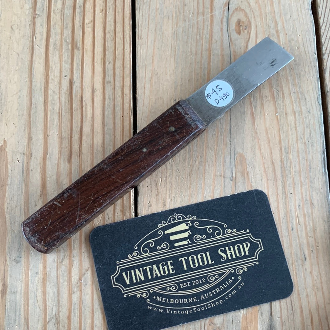 SOLD D490-D499 Vintage 1x Rosewood & hardwood handled MARKING KNIFE