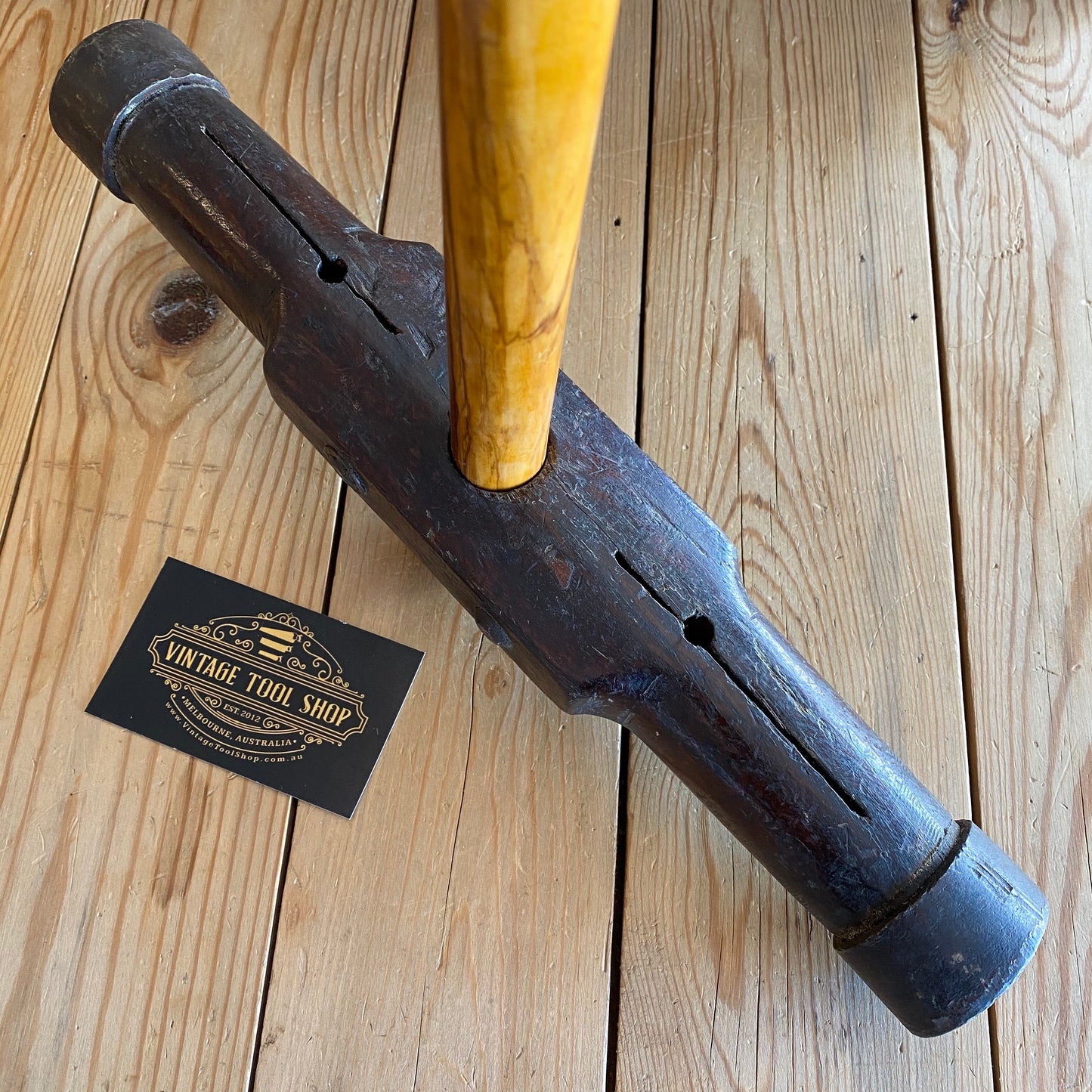 SOLD Antique CAULKING MALLET shipwright tool T5789