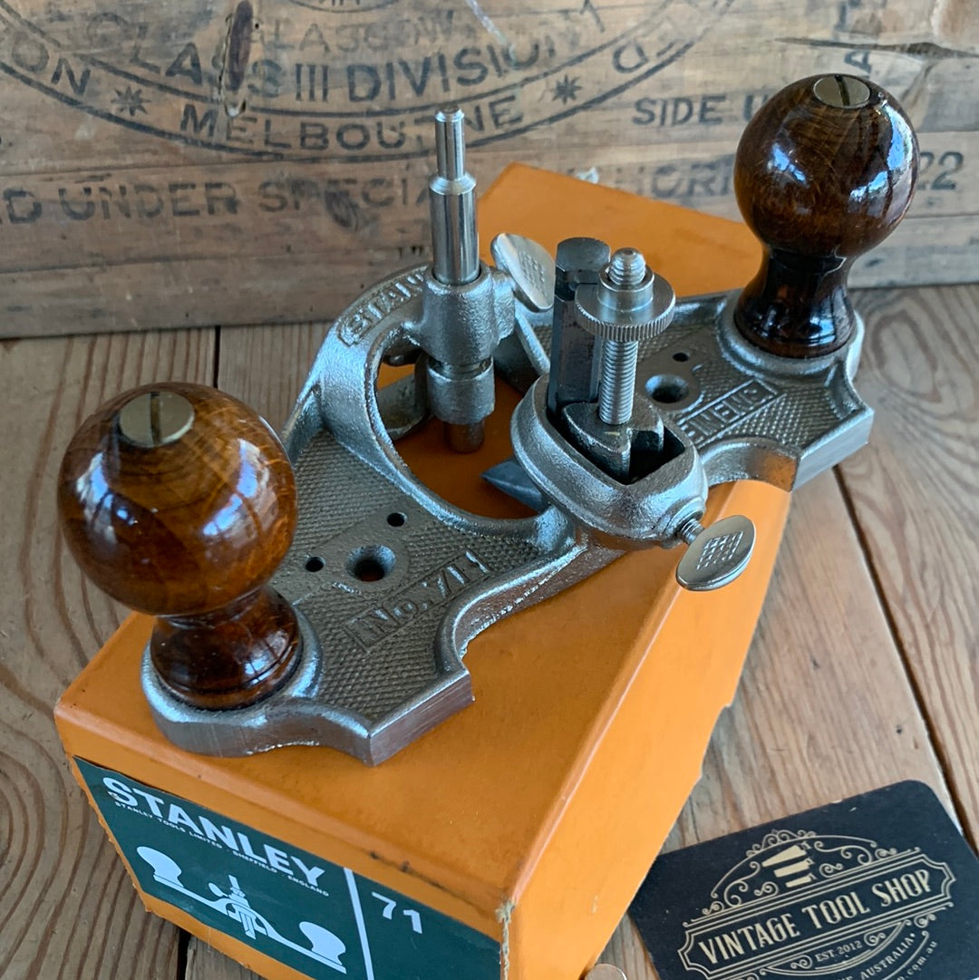 SOLD H219 Vintage STANLEY England  No. 71 Router PLANE IOB