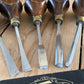 SOLD T10050 Vintage set of 5x Carving CHISELS