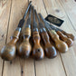 SOLD Vintage mixed set of 7 x English cabinetmakers SCREWDRIVERS T8367