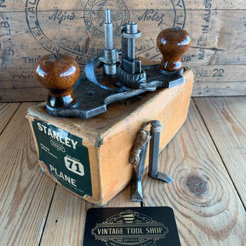 SOLD i183 Vintage STANLEY USA No. 71 Router PLANE IOB