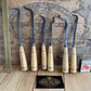 SOLD Vintage 6x Specialist CARVING tools boxwood handles T1516