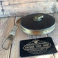 SOLD Vintage ENGLISH linen 78 foot measuring TAPE with LEATHER CASE T3640