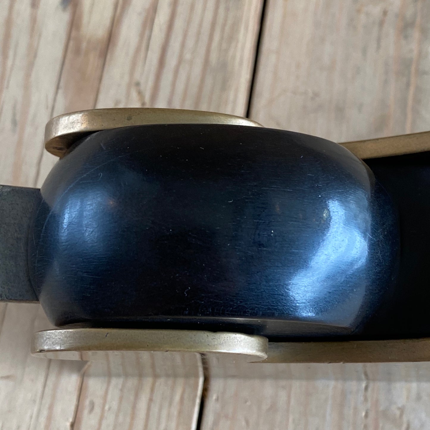 SOLD Antique EBONY & BRONZE infill shoulder PLANE T648