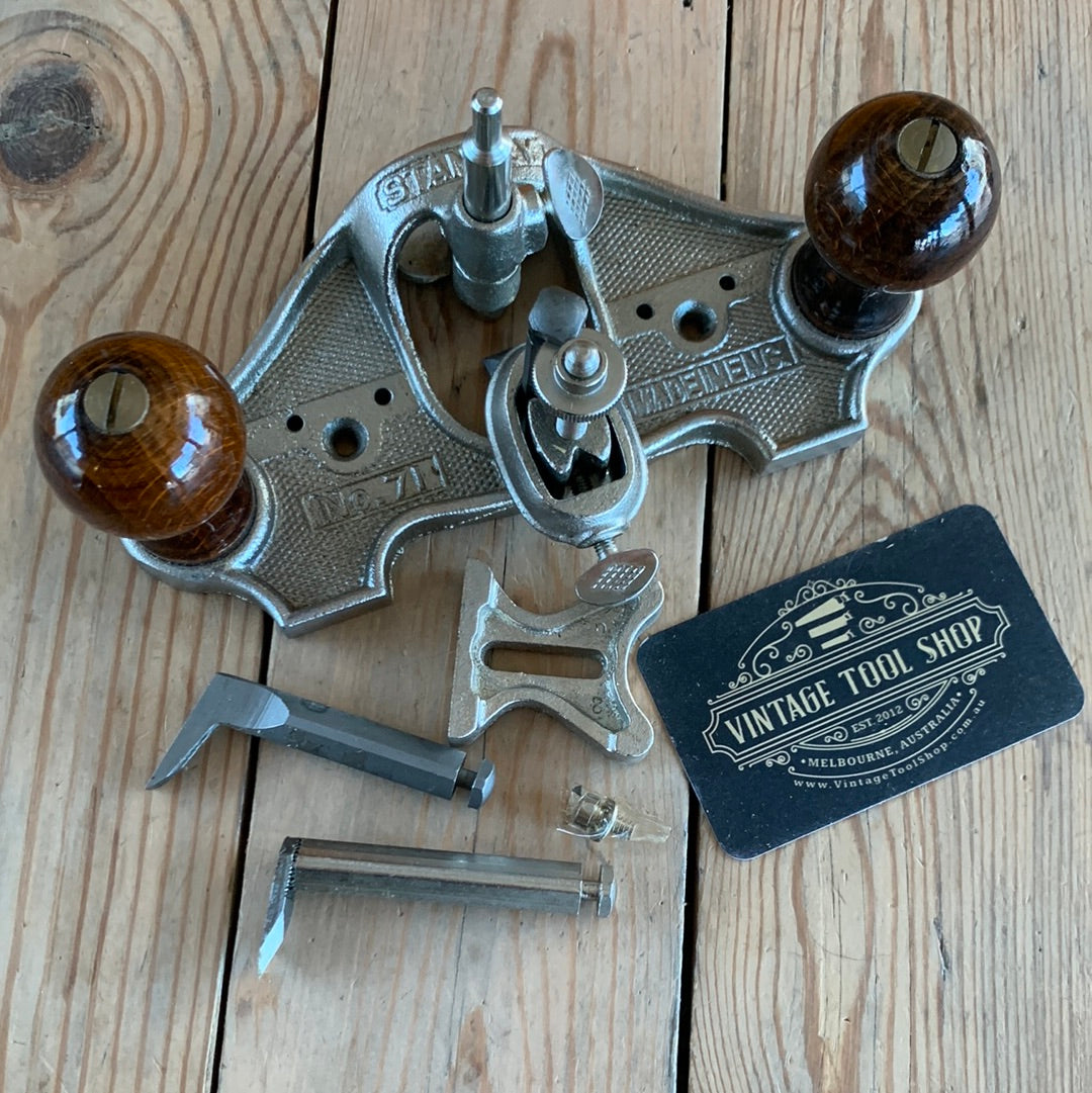 SOLD H219 Vintage STANLEY England  No. 71 Router PLANE IOB