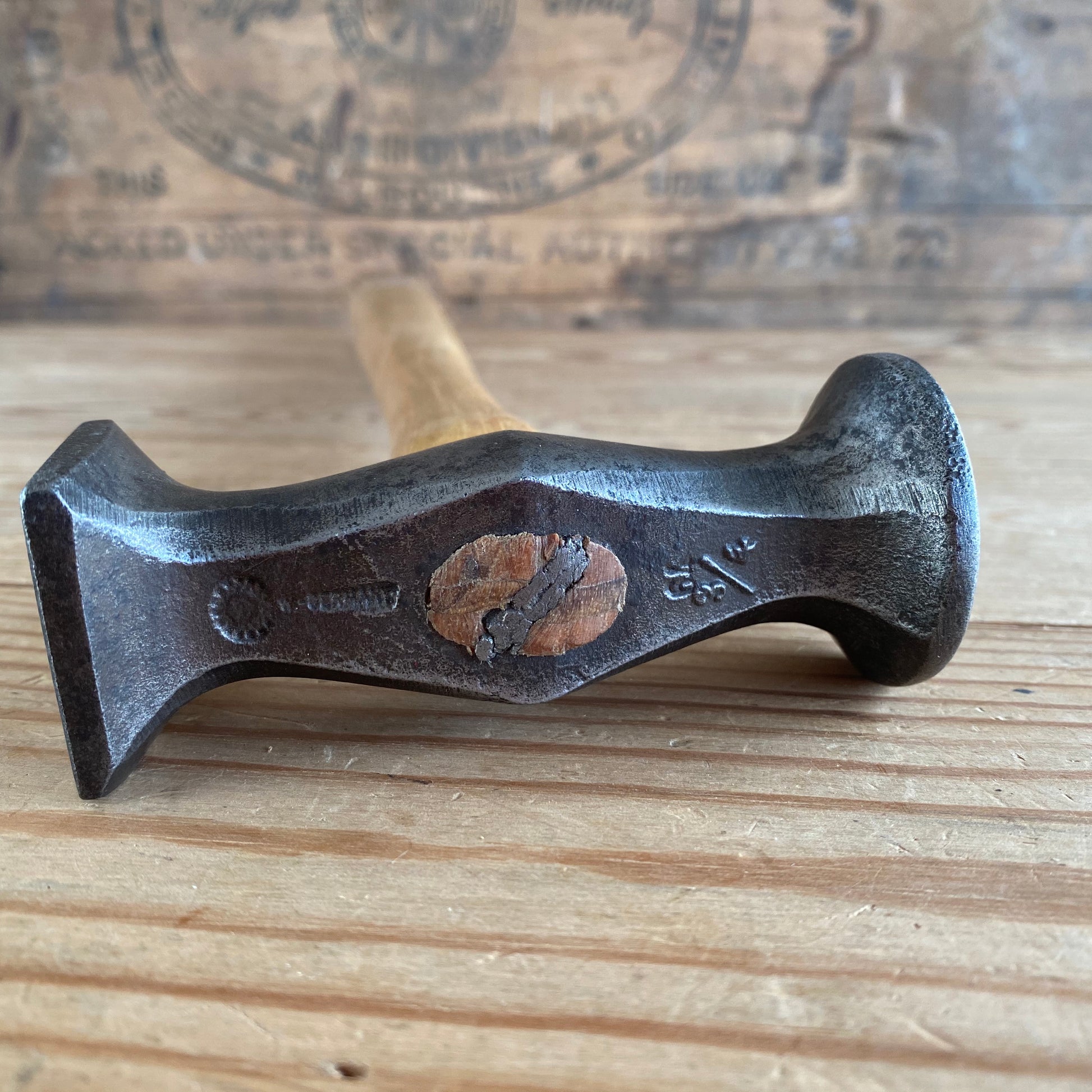 Vintage Solid Cast Steel Tinmans' Creasing Hammer - 8904 G - P 3/4