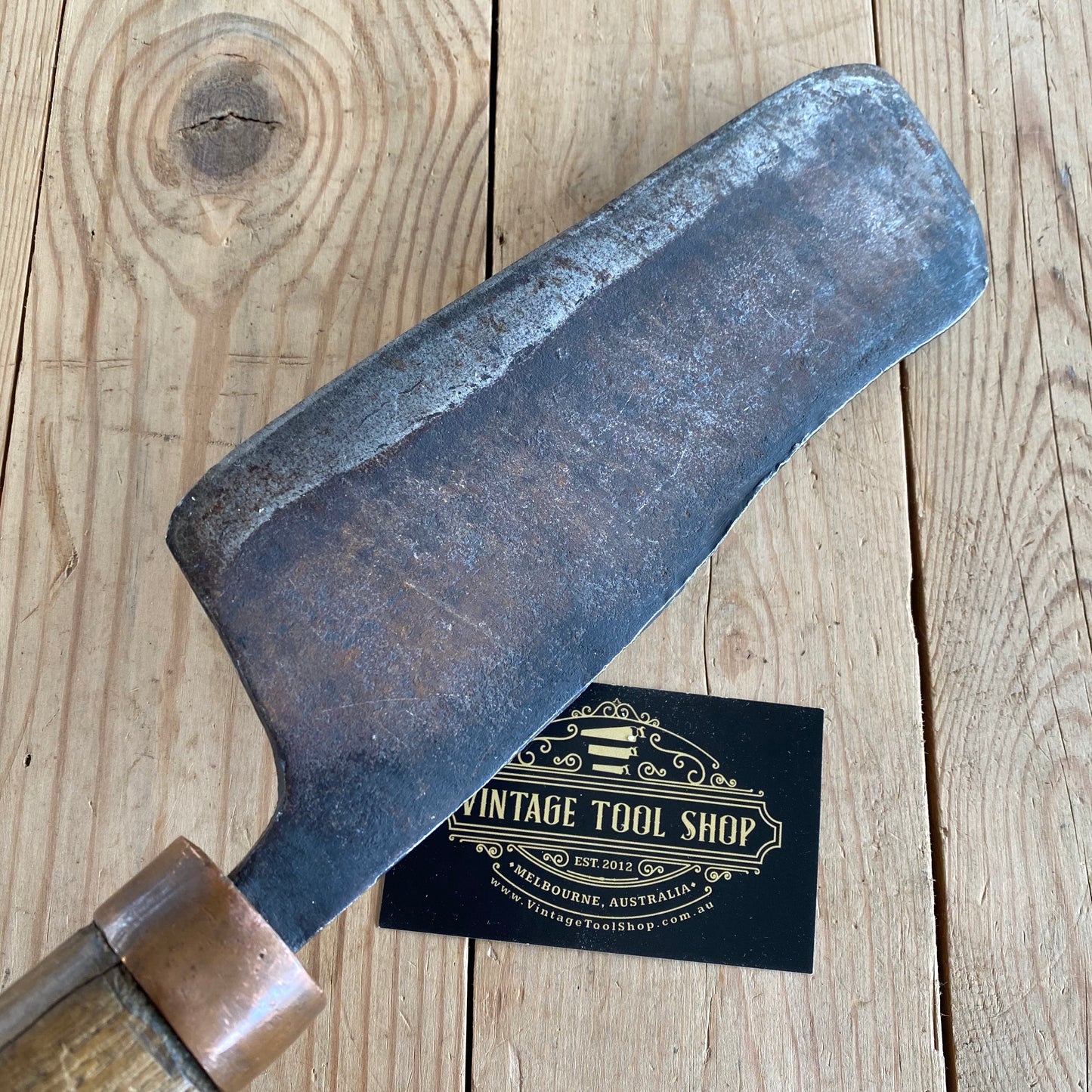 SOLD Antique FRENCH hand forged CLEAVER Y67