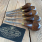 SOLD T10050 Vintage set of 5x Carving CHISELS