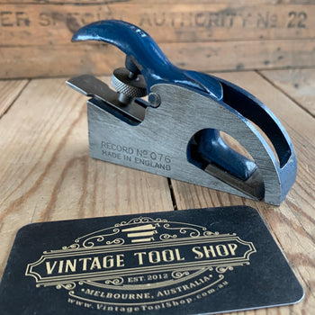 SOLD D812 Vintage RECORD No.076 Bullnose Rebate PLANE