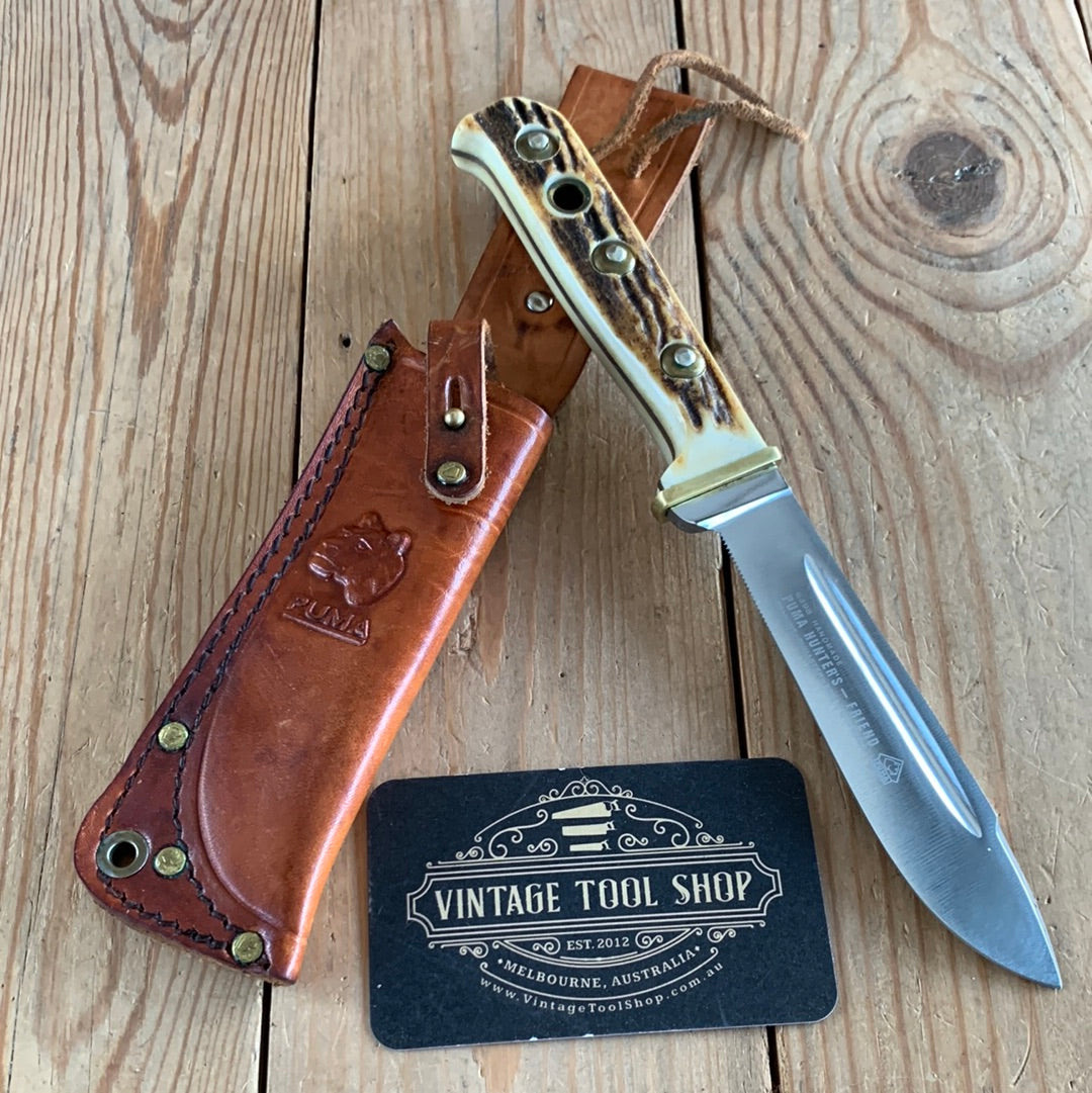SOLD K2 Vintage 1974 PUMA No.6398 Germany Handmade Pumaster HUNTER’S KNIFE