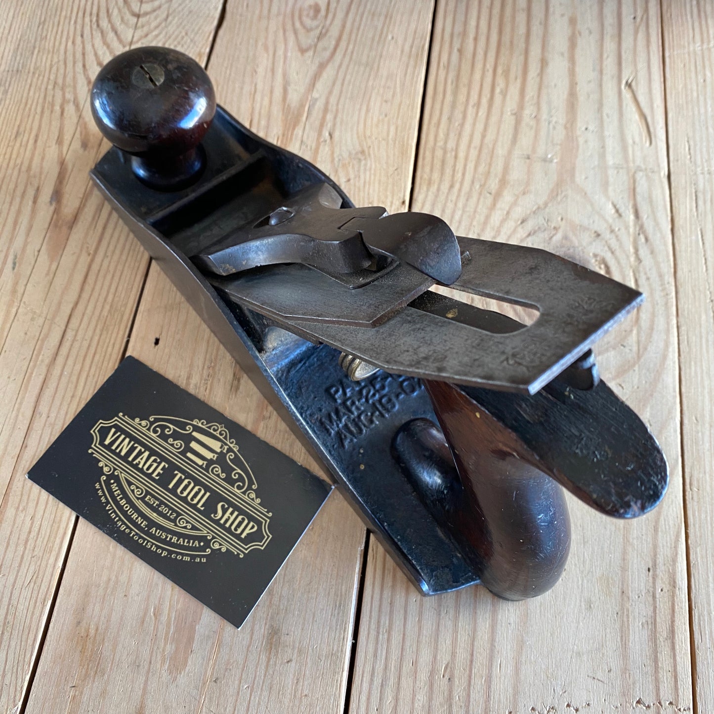 SOLD Antique STANLEY USA No:4c Type 9 1902-1907 Corrugated base PLANE T3036