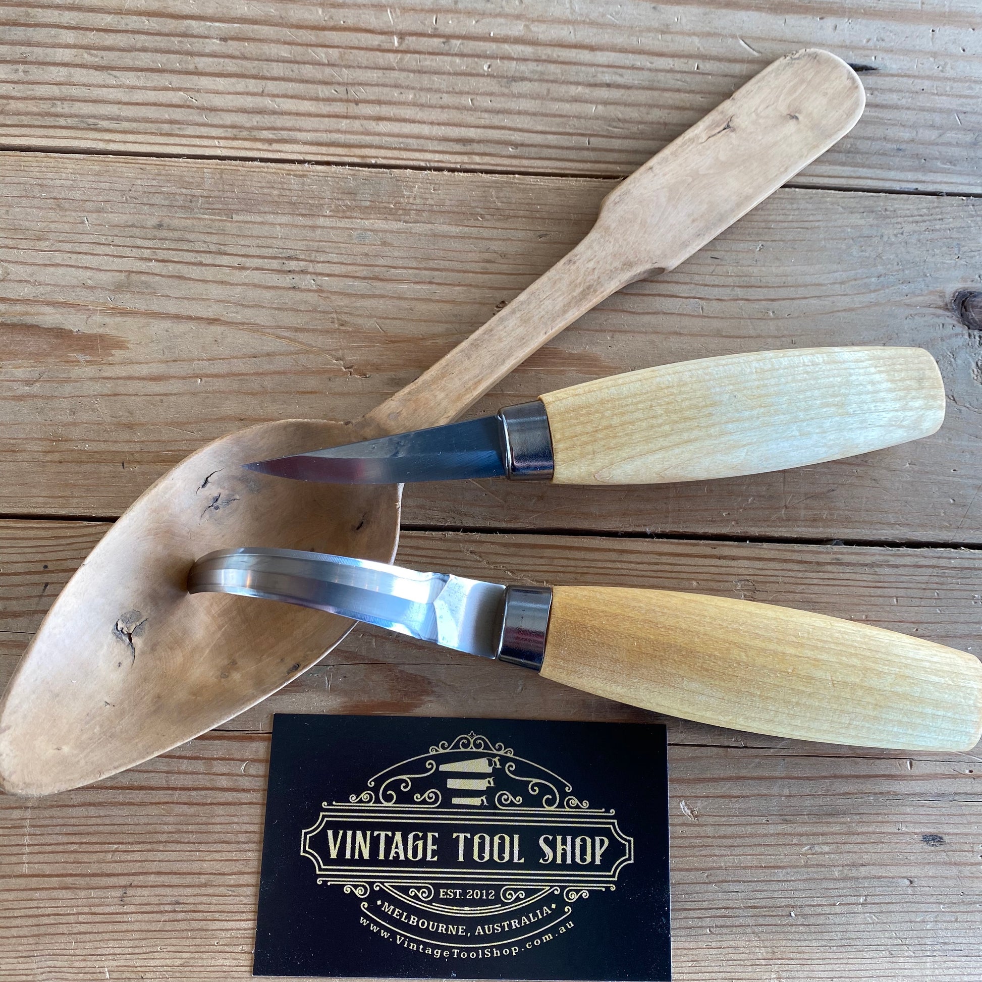 NEW Swedish MORA carving knife set hook spoon making whittling Sweden steel