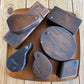 SOLD Antique wooden Mahogany GREASE BOX T4069