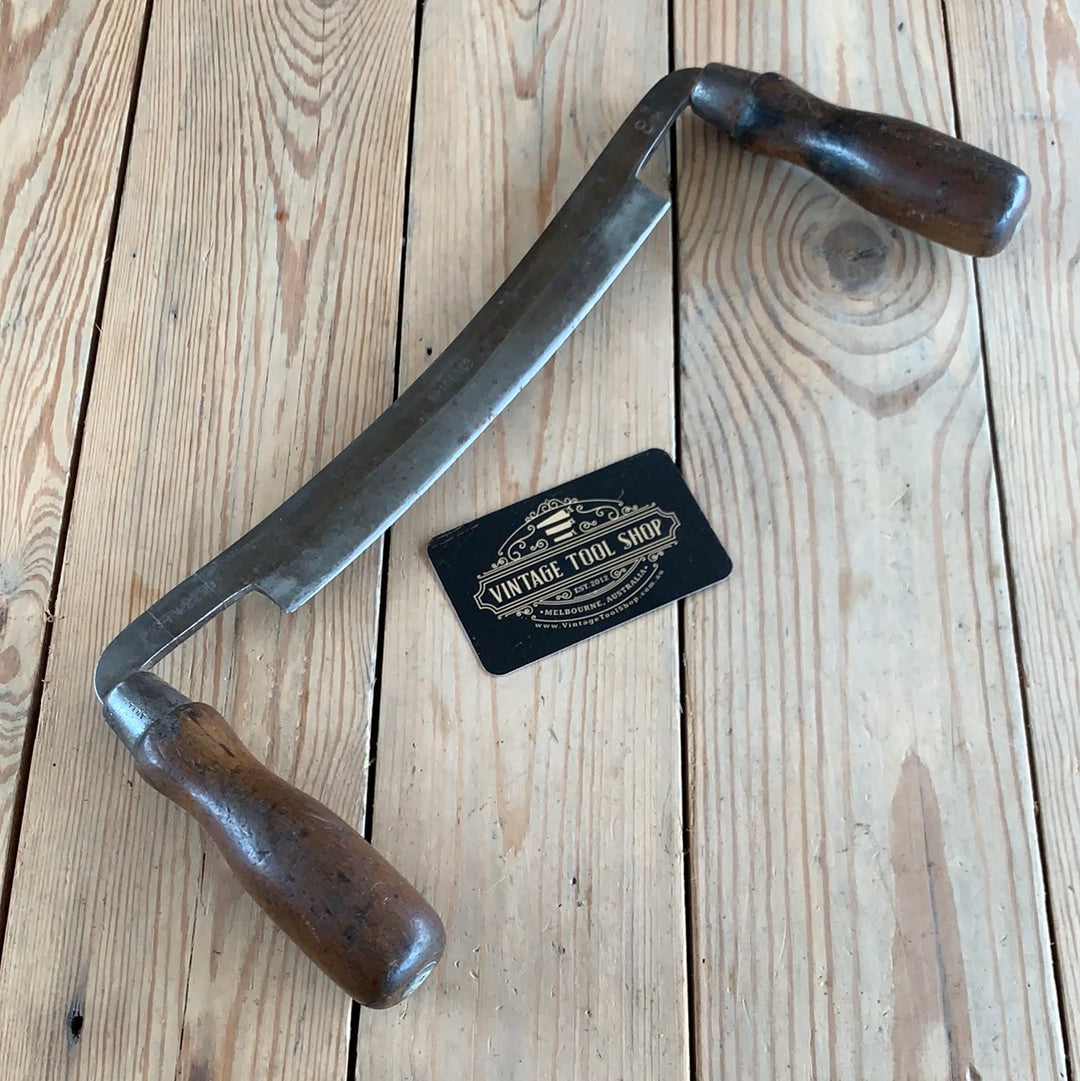 SOLD T9419 Vintage BRADES England  DRAWKNIFE Wood Shaving draw Knife